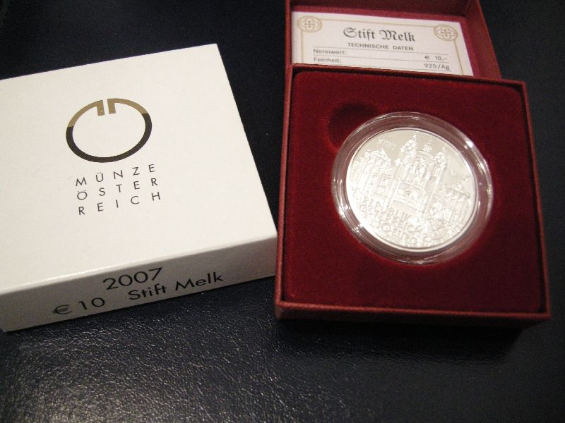 (afbeelding voor) 10 Euromunt Oostenrijk 2007 Proof in cassette